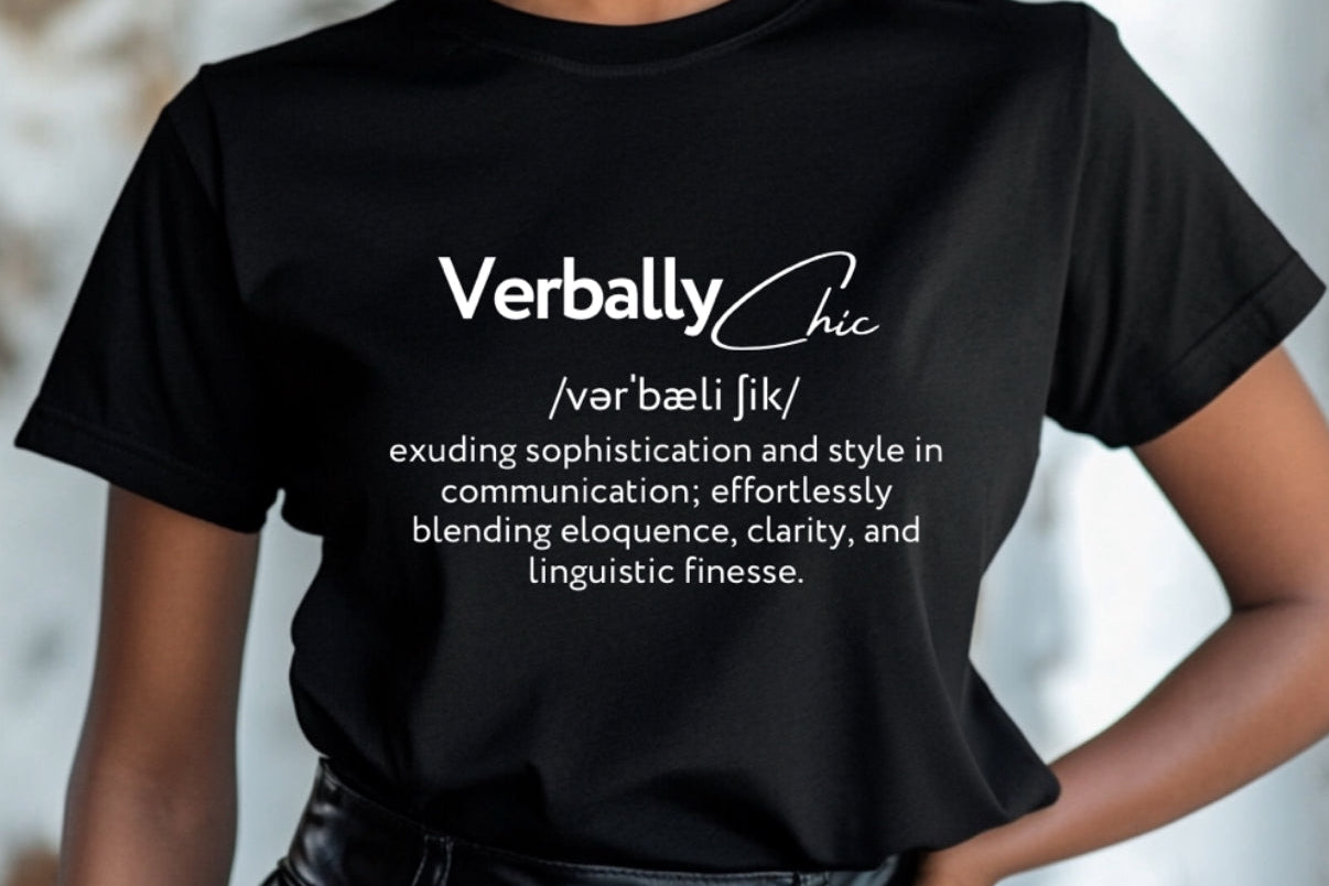 Verbally Chic Speech Therapy Definition Tee