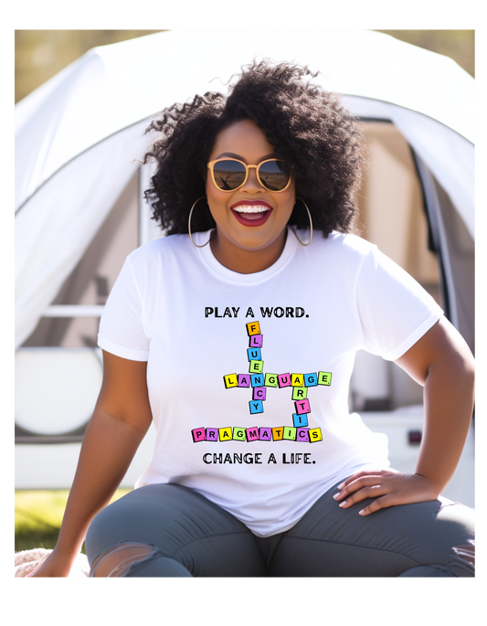 Colorful Scrabble Speech Therapy T-Shirt