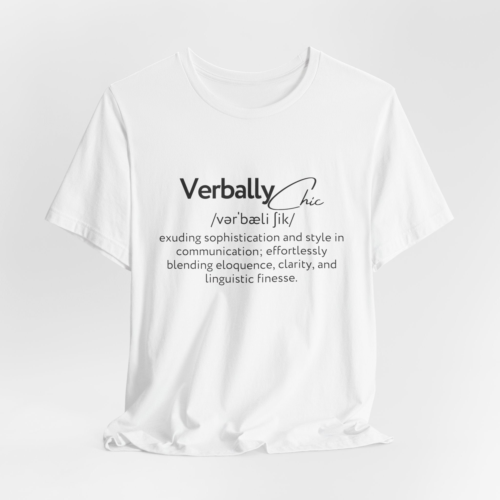 Verbally Chic Speech Therapy Definition Tee