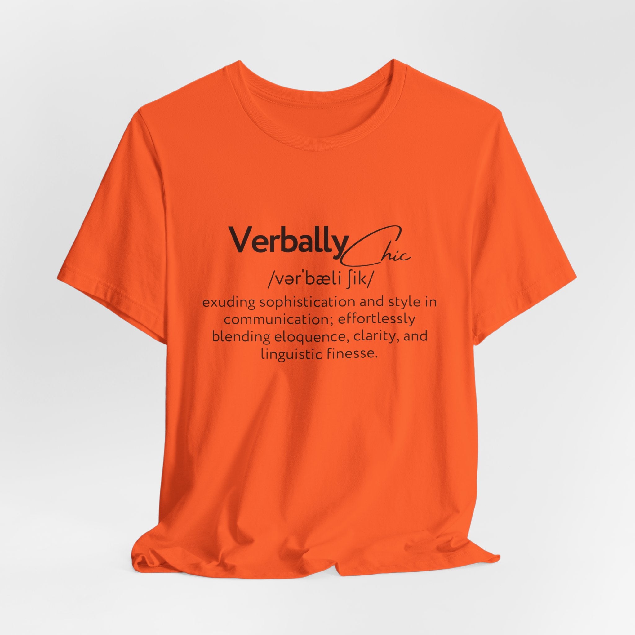 Verbally Chic Speech Therapy Definition Tee