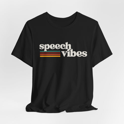 Retro Speech Vibes Speech Therapy T-shirt