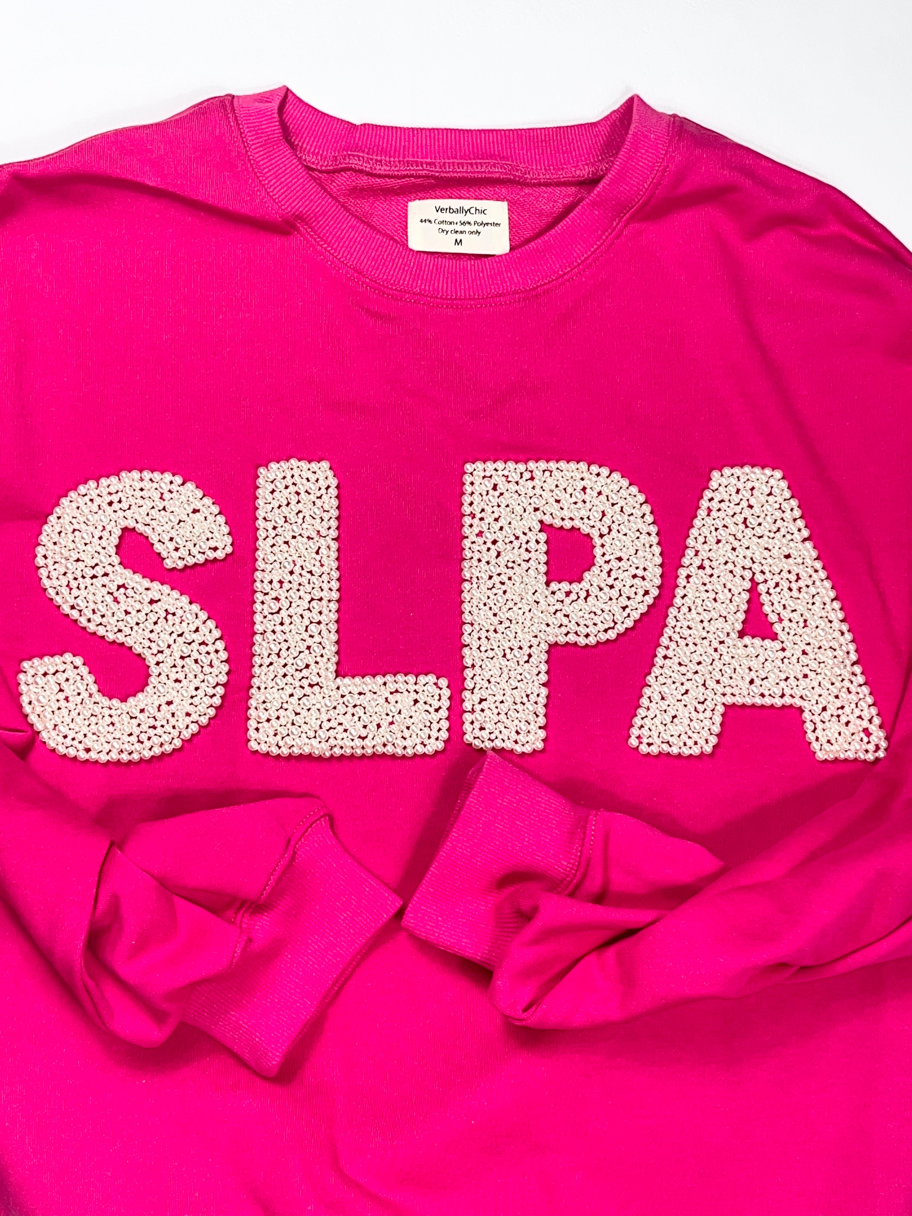 Pearl Embellished Speech Language Pathology Assistant Sweatshirt