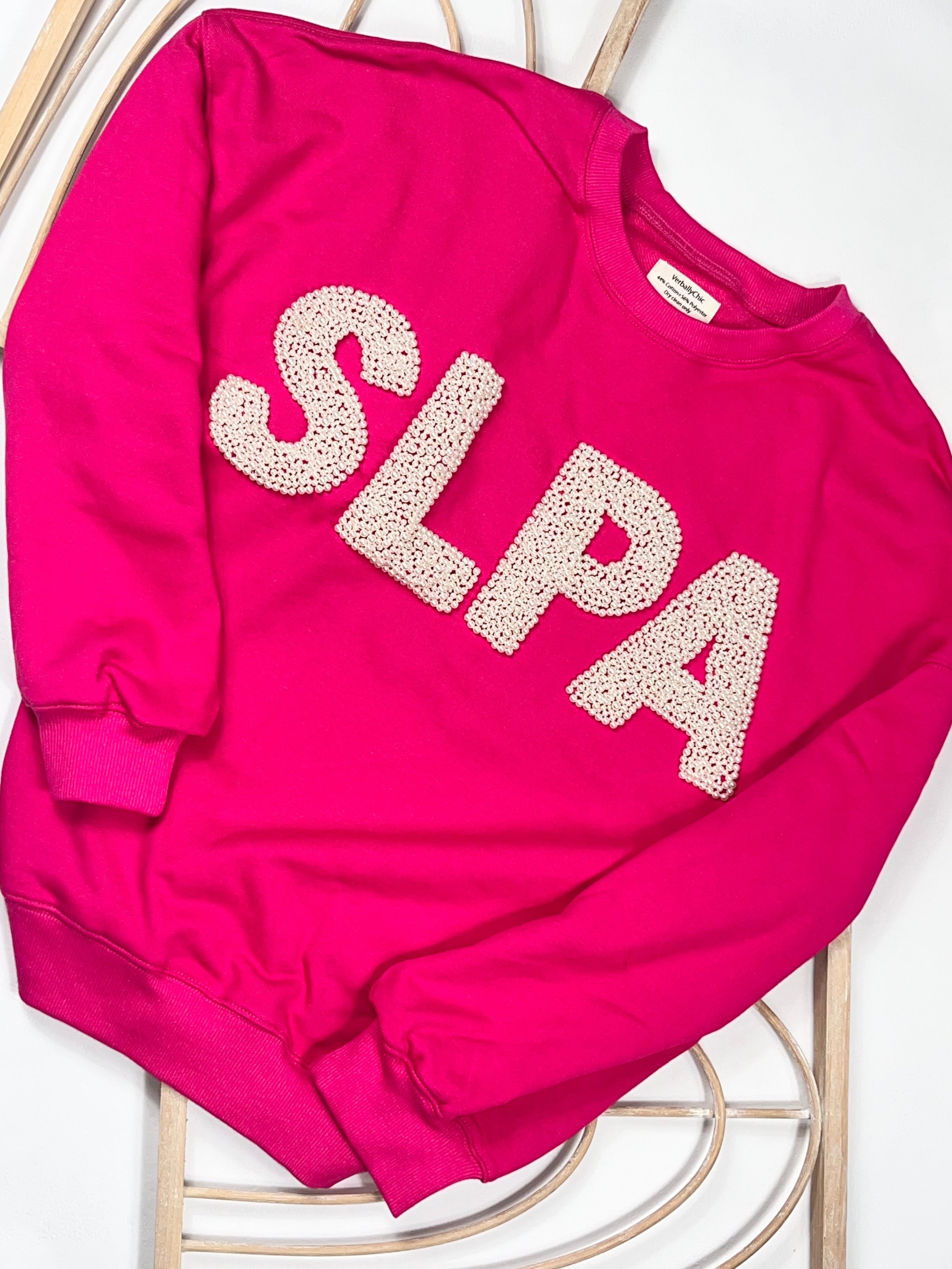 Pearl Embellished Speech Language Pathology Assistant Sweatshirt